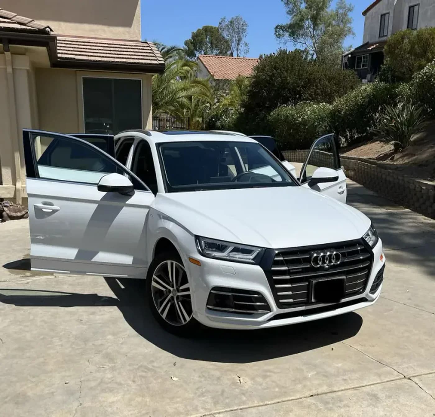 White Audi after A&N detailing