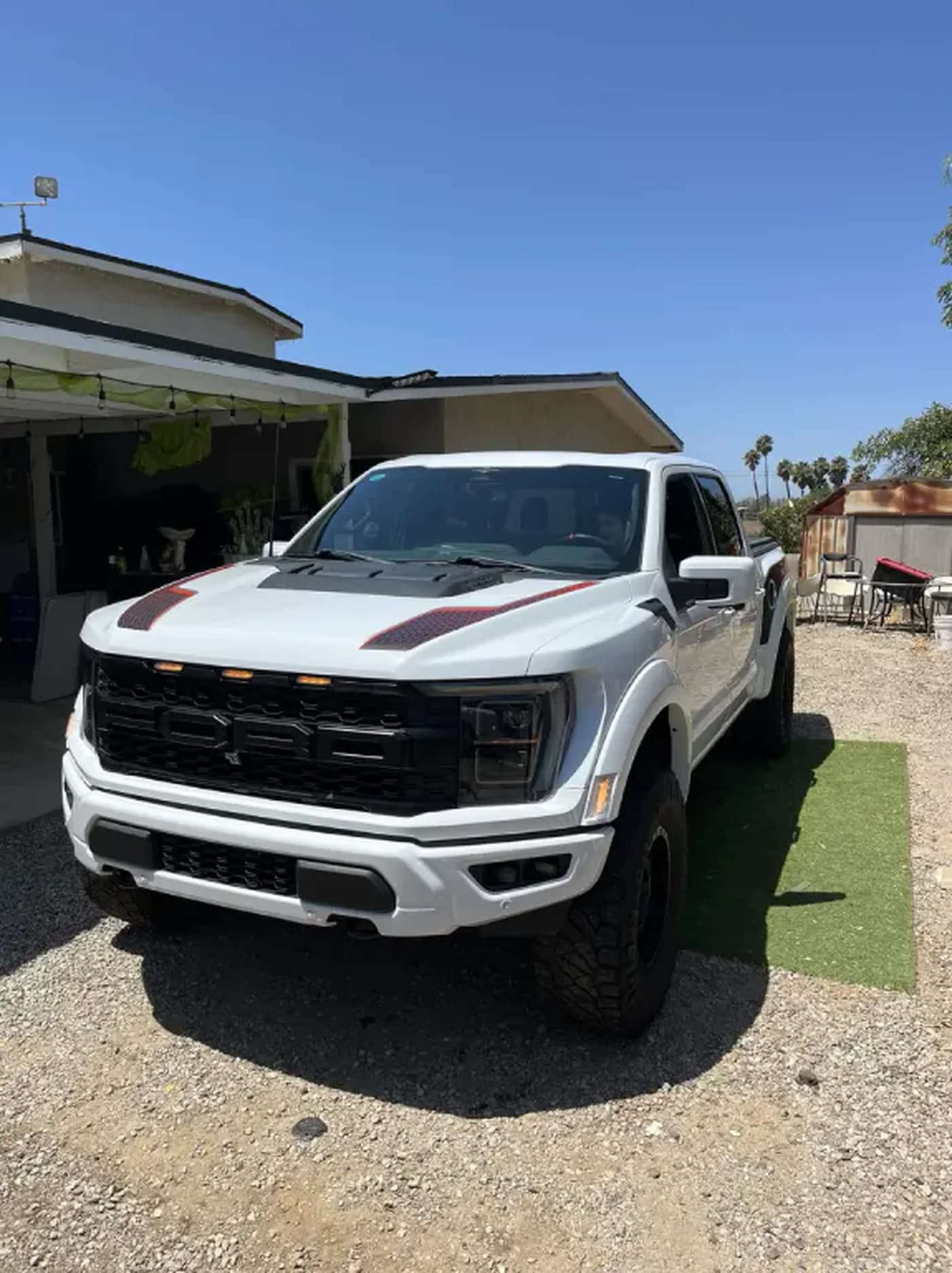 White Ford Raptor after A&N detailing